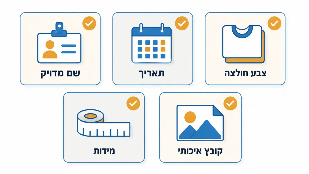 צ'ק ליסט להזמנה בטוחה - מה לשלוח לבית הדפוס כדי לקבל תוצאה מדויקת?