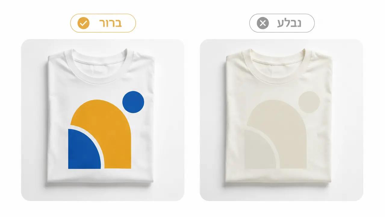 למה מה שנראה מדהים במסך יוצא חלש על החולצה
